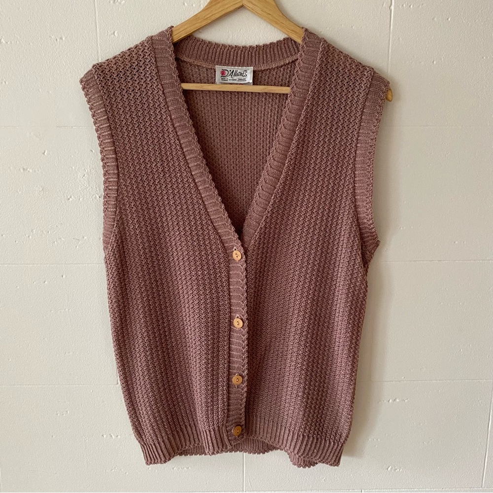Women's Knit Vest - Pink